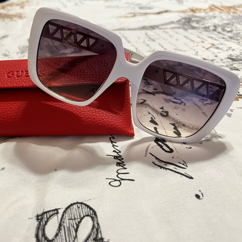 Large White Sunglasses